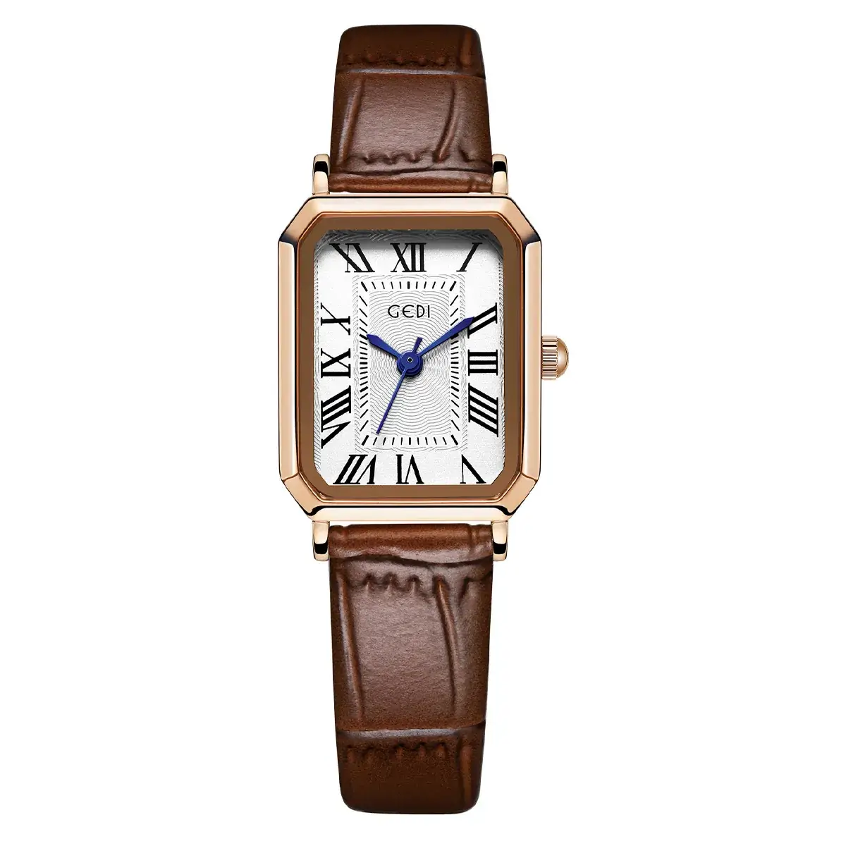 Gold Rose Gold Square Plate Women's Quartz Watch - Image 2
