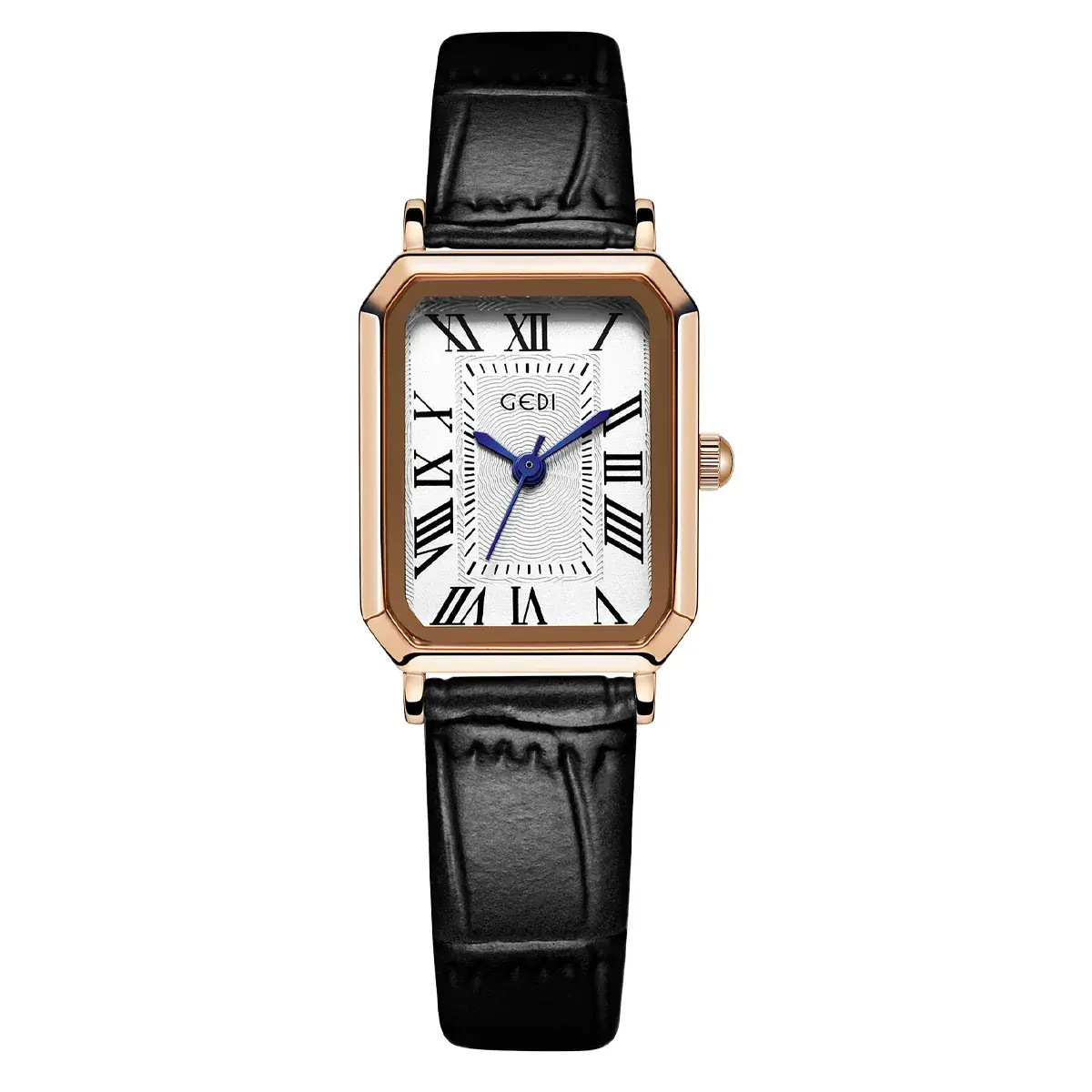 Gold Rose Gold Square Plate Women's Quartz Watch