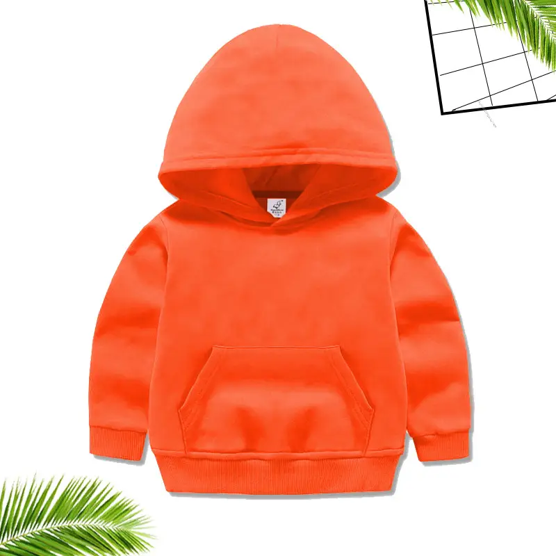 Pink Hooded Sweatshirt for Kids Boys Girls Long Sleeve - Image 10