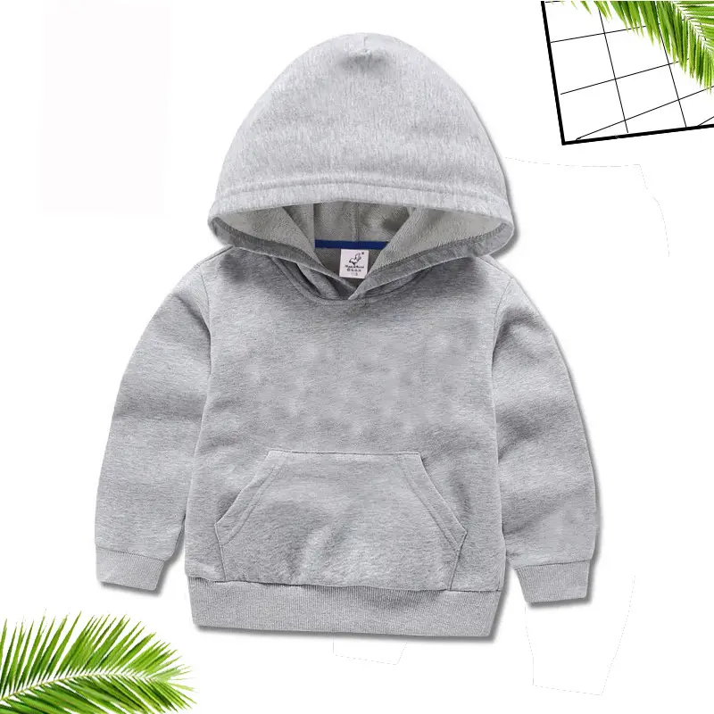 Pink Hooded Sweatshirt for Kids Boys Girls Long Sleeve - Image 7