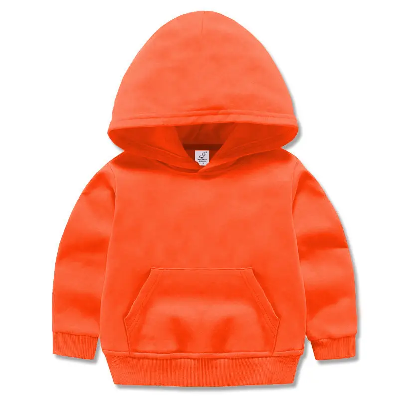 Pink Hooded Sweatshirt for Kids Boys Girls Long Sleeve - Image 2