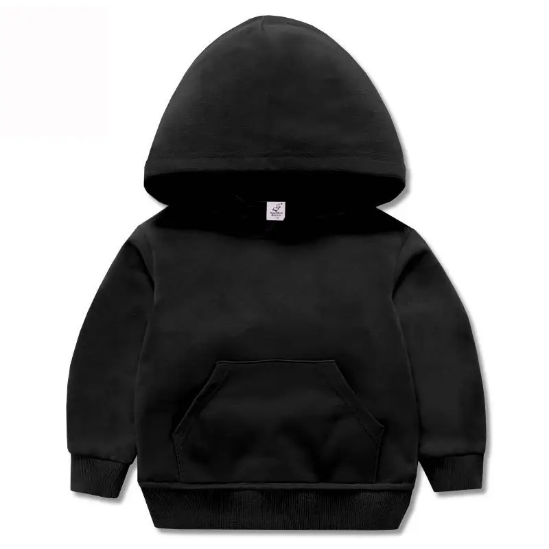 Pink Hooded Sweatshirt for Kids Boys Girls Long Sleeve - Image 4