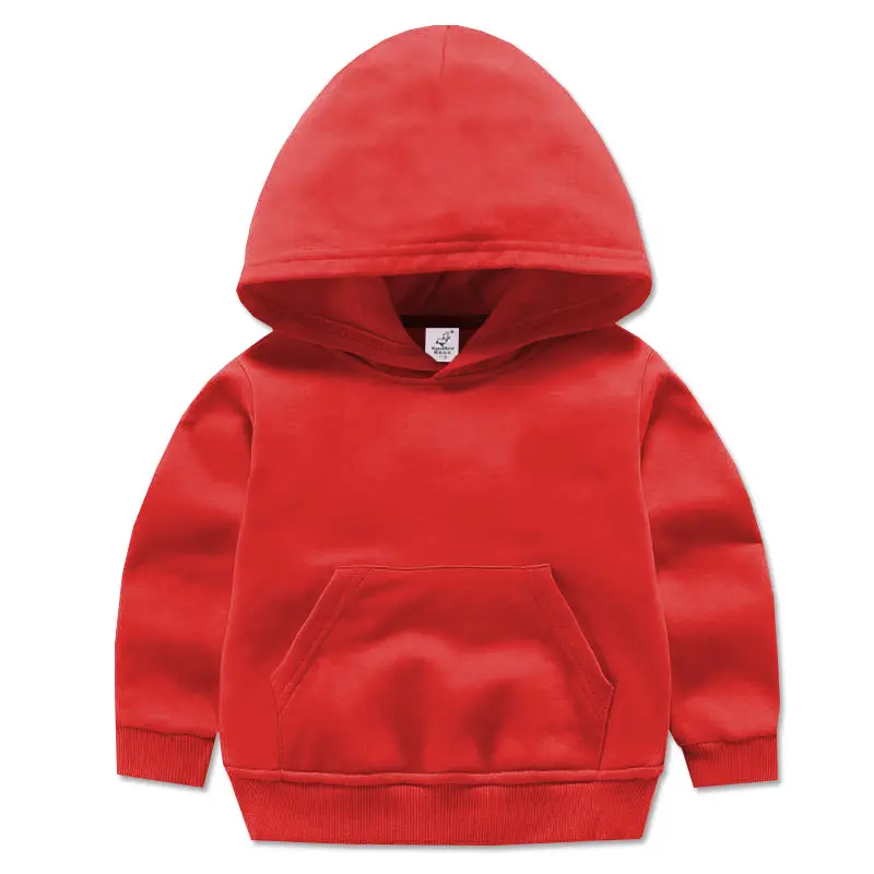 Pink Hooded Sweatshirt for Kids Boys Girls Long Sleeve - Image 5