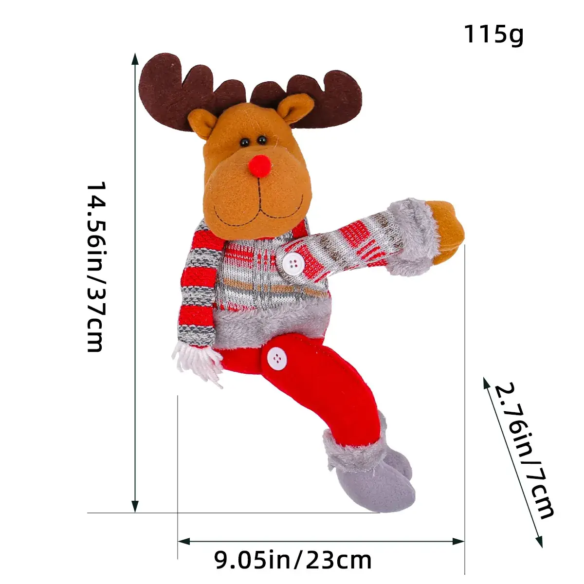 Christmas Doll Decorative Buckle Window Decoration - Image 3