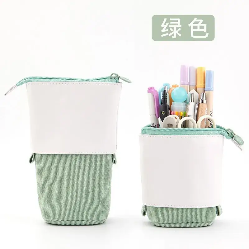 South Korea Cute Pencil Case Drop-down Stretchable Canvas - Image 8
