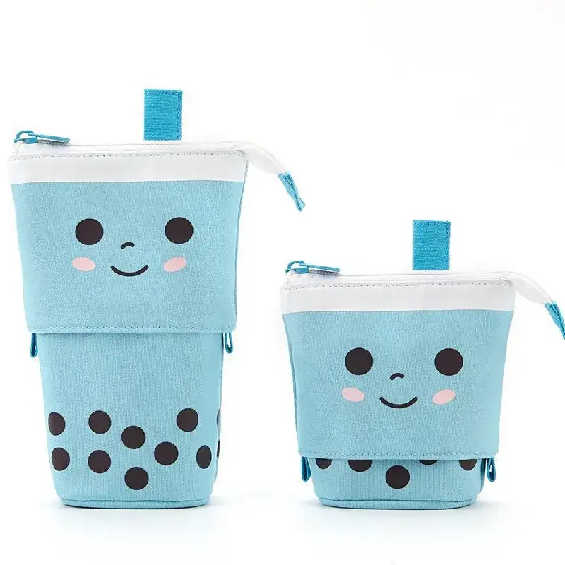 South Korea Cute Pencil Case Drop-down Stretchable Canvas - Image 15
