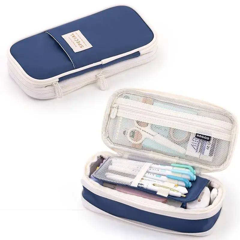 South Korea Cute Pencil Case Drop-down Stretchable Canvas - Image 26