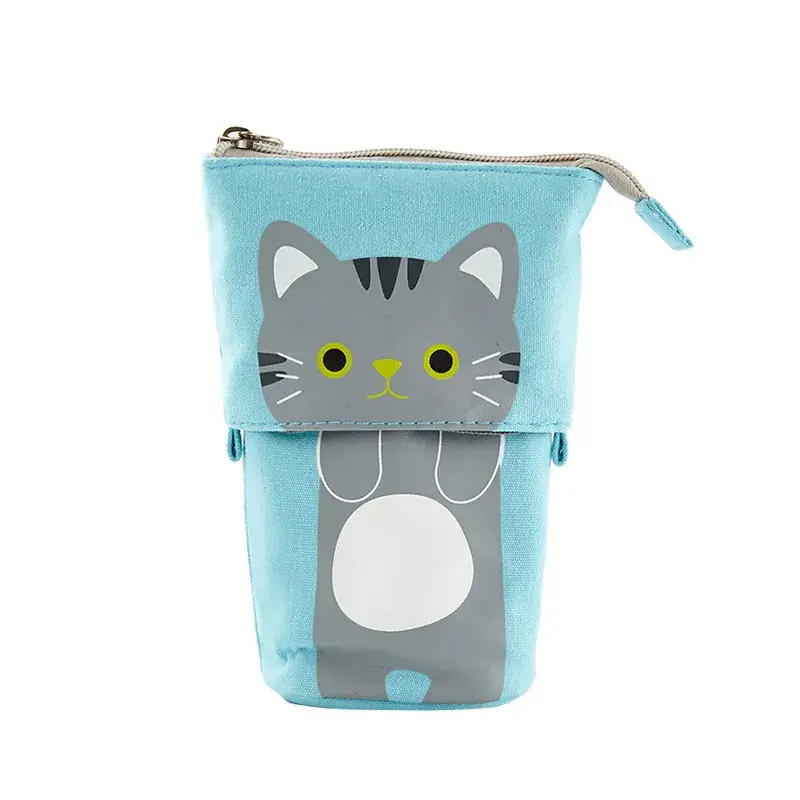 South Korea Cute Pencil Case Drop-down Stretchable Canvas - Image 3