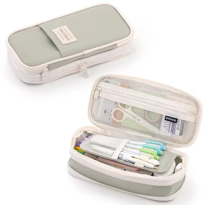 South Korea Cute Pencil Case Drop-down Stretchable Canvas - Image 28