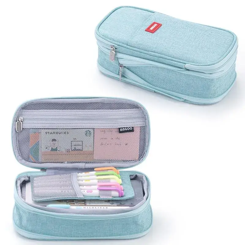 South Korea Cute Pencil Case Drop-down Stretchable Canvas - Image 34