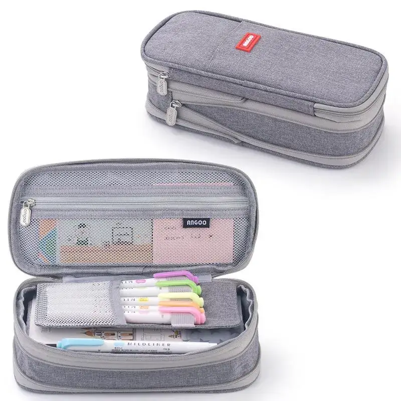 South Korea Cute Pencil Case Drop-down Stretchable Canvas - Image 35