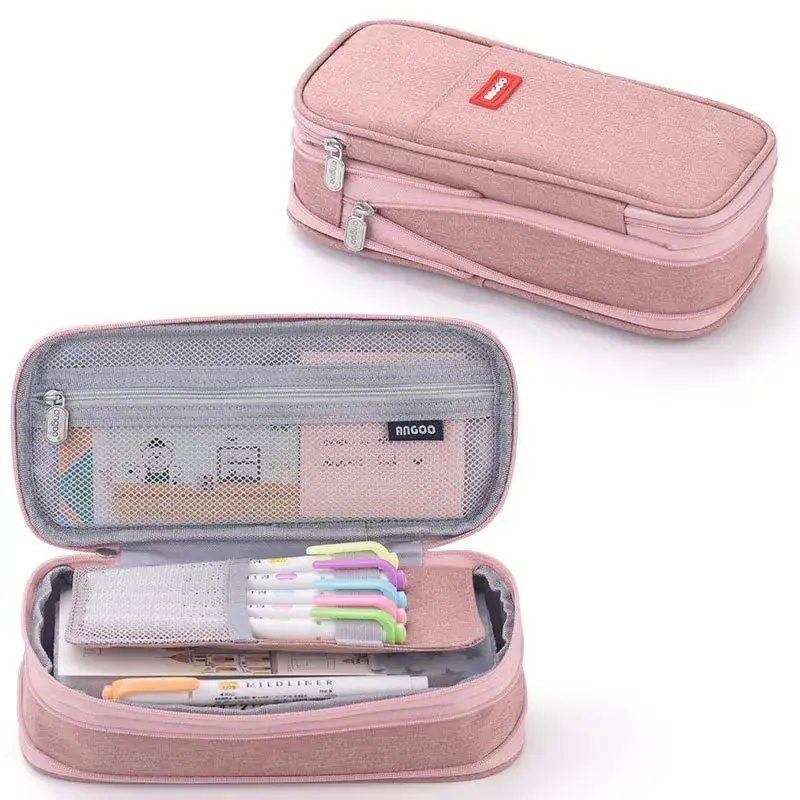 South Korea Cute Pencil Case Drop-down Stretchable Canvas - Image 36