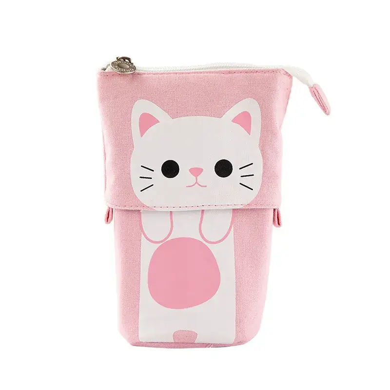 South Korea Cute Pencil Case Drop-down Stretchable Canvas - Image 4