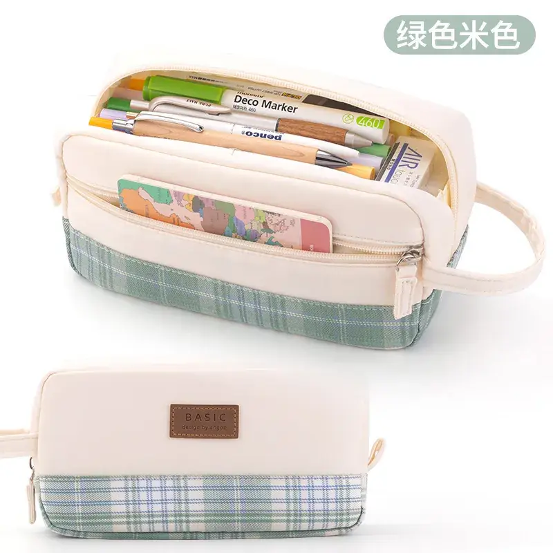 South Korea Cute Pencil Case Drop-down Stretchable Canvas - Image 49