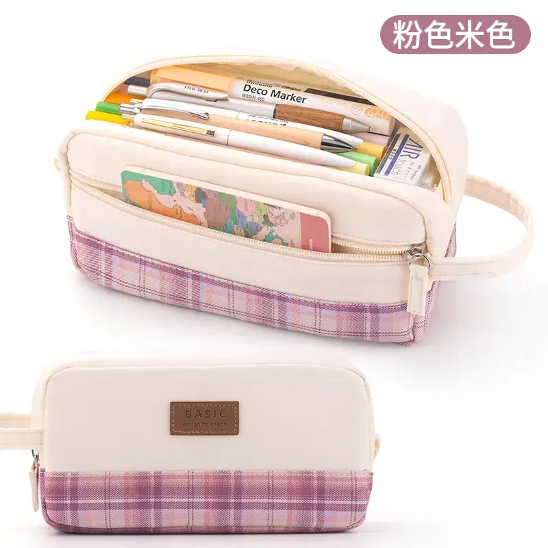 South Korea Cute Pencil Case Drop-down Stretchable Canvas - Image 50