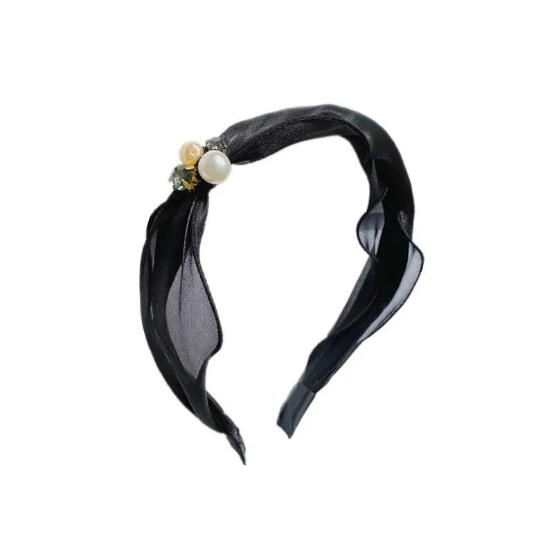 Organza Pearl Hair Tie with Fairy Design