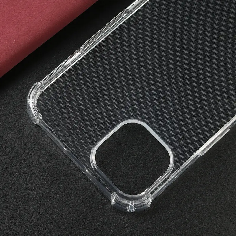 Transparent Four-Corner Mobile Phone Case for iPhone 14/13 - Image 5