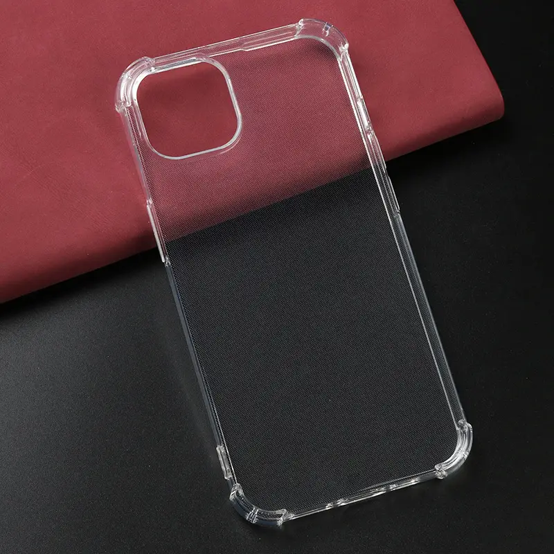 Transparent Four-Corner Mobile Phone Case for iPhone 14/13 — feature 1