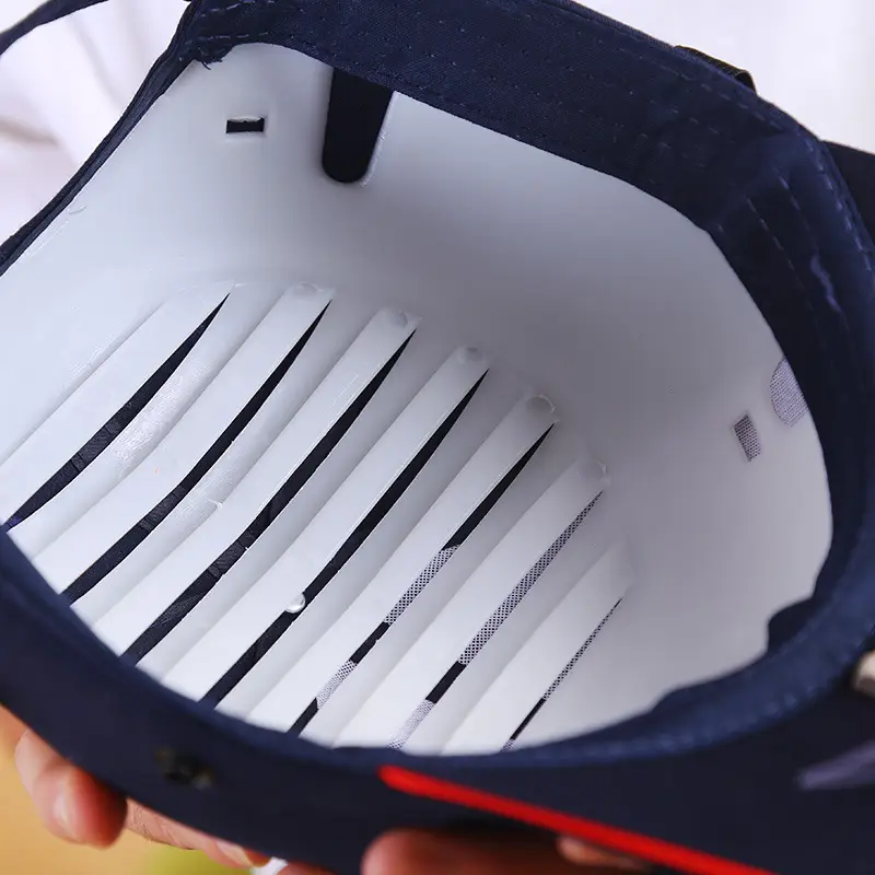 Red Baseball Cap with Goggles & Safety Strap - Image 3