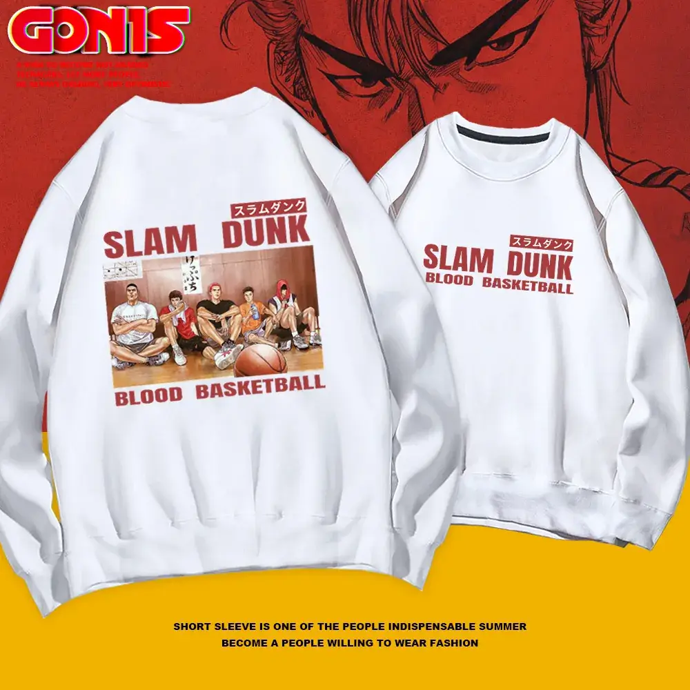 Slam Dunk Sweatshirt Set Men Women Black Spring Autumn - Image 11