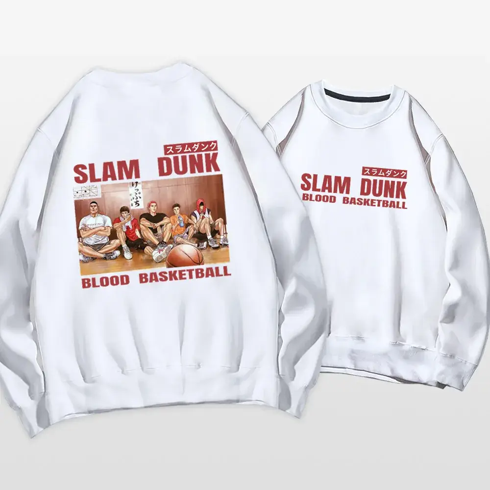 Slam Dunk Sweatshirt Set Men Women Black Spring Autumn - Image 2
