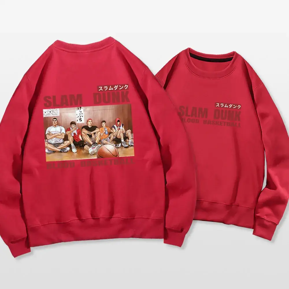 Slam Dunk Sweatshirt Set Men Women Black Spring Autumn - Image 4