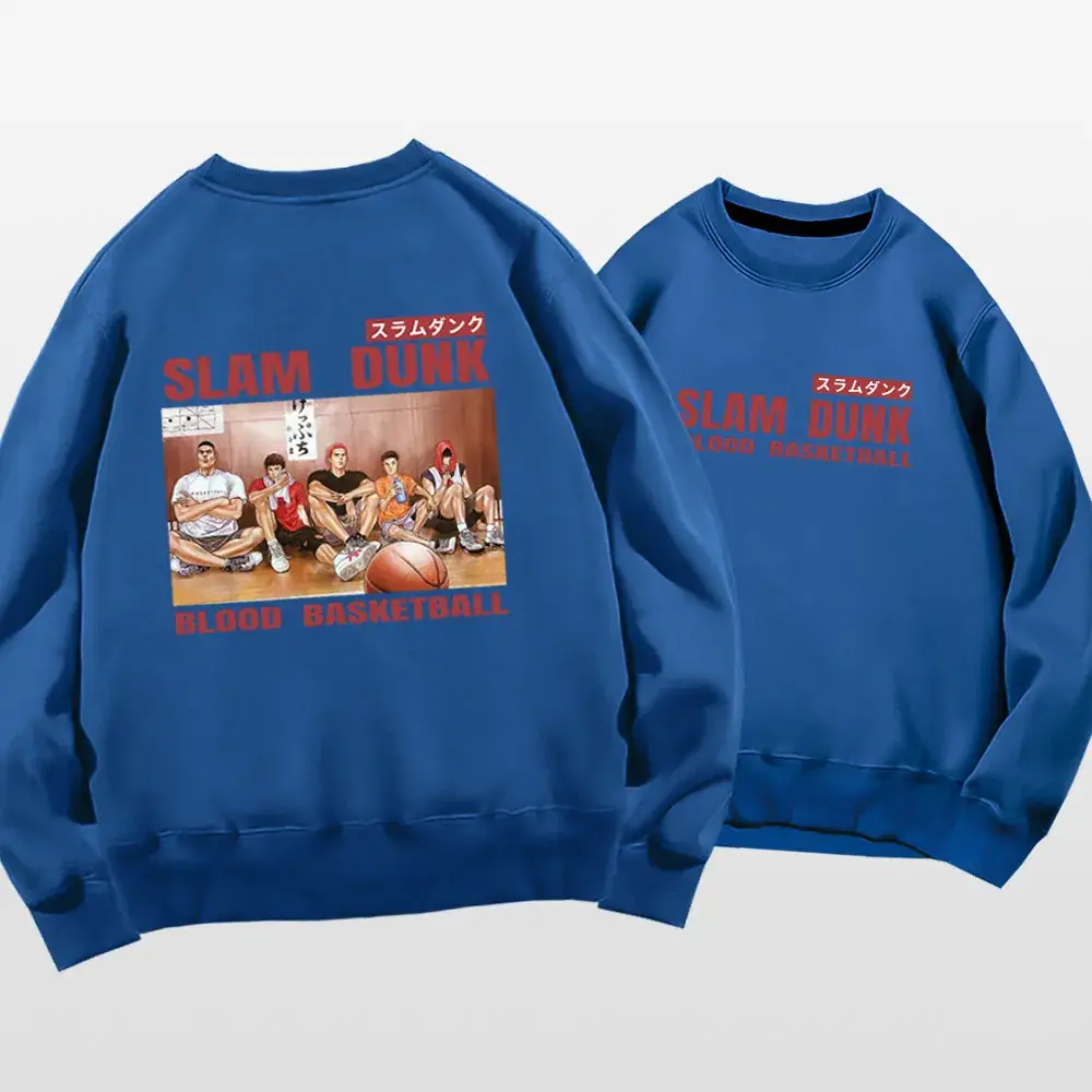 Slam Dunk Sweatshirt Set Men Women Black Spring Autumn - Image 5