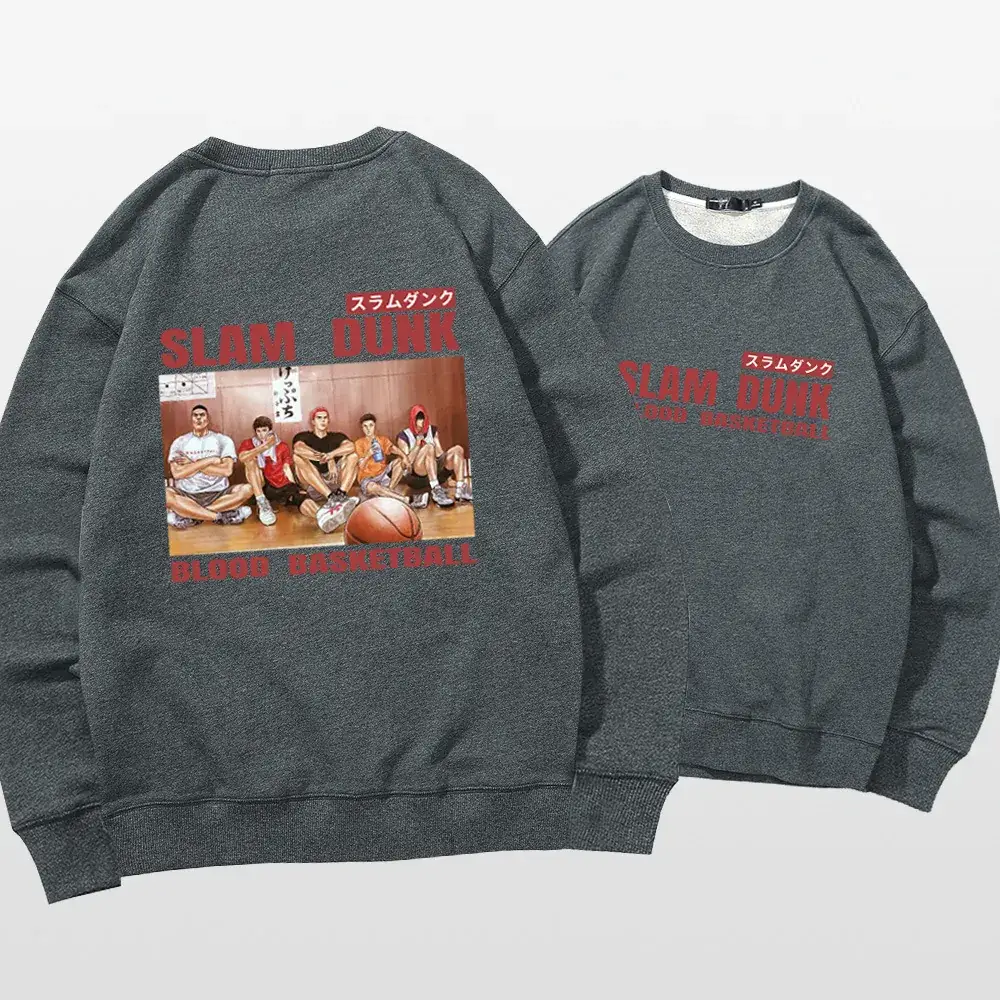 Slam Dunk Sweatshirt Set Men Women Black Spring Autumn - Image 9