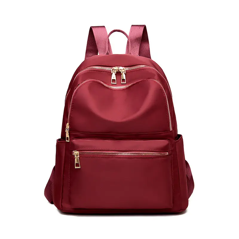 Women's Maroon Oxford Cloth Backpack 2024 New Trendy - Image 3