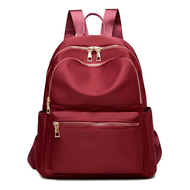 Women's Maroon Oxford Cloth Backpack 2024 New Trendy - Image 4