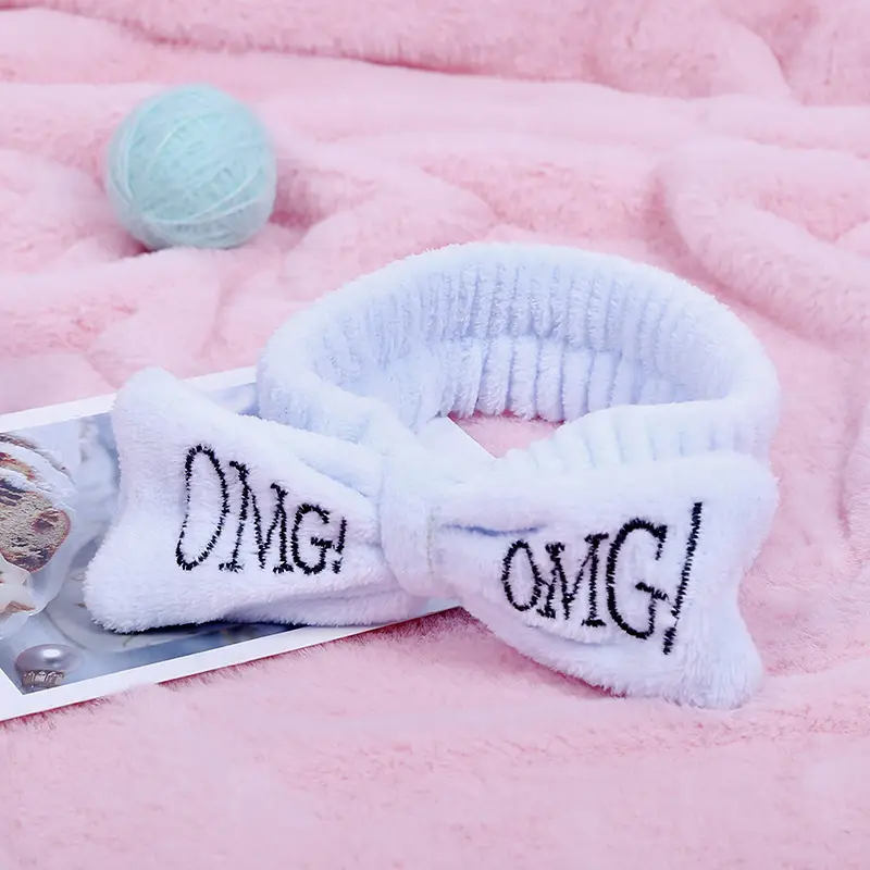 OMG Coral Fleece Headband Bow for Girls - Image 13