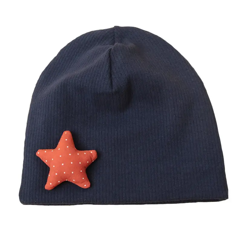 Newborn Cotton Knitted Ear Protection Hat Yellow Star - Image 11