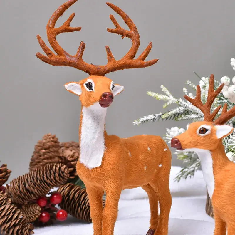 Plush Simulation Elk Deer Christmas Ornament