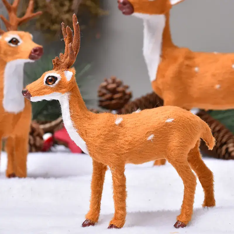 Plush Simulation Elk Deer Christmas Ornament