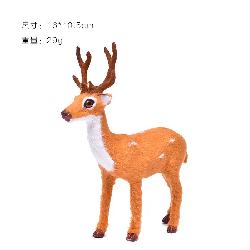 Plush Simulation Elk Deer Christmas Ornament
