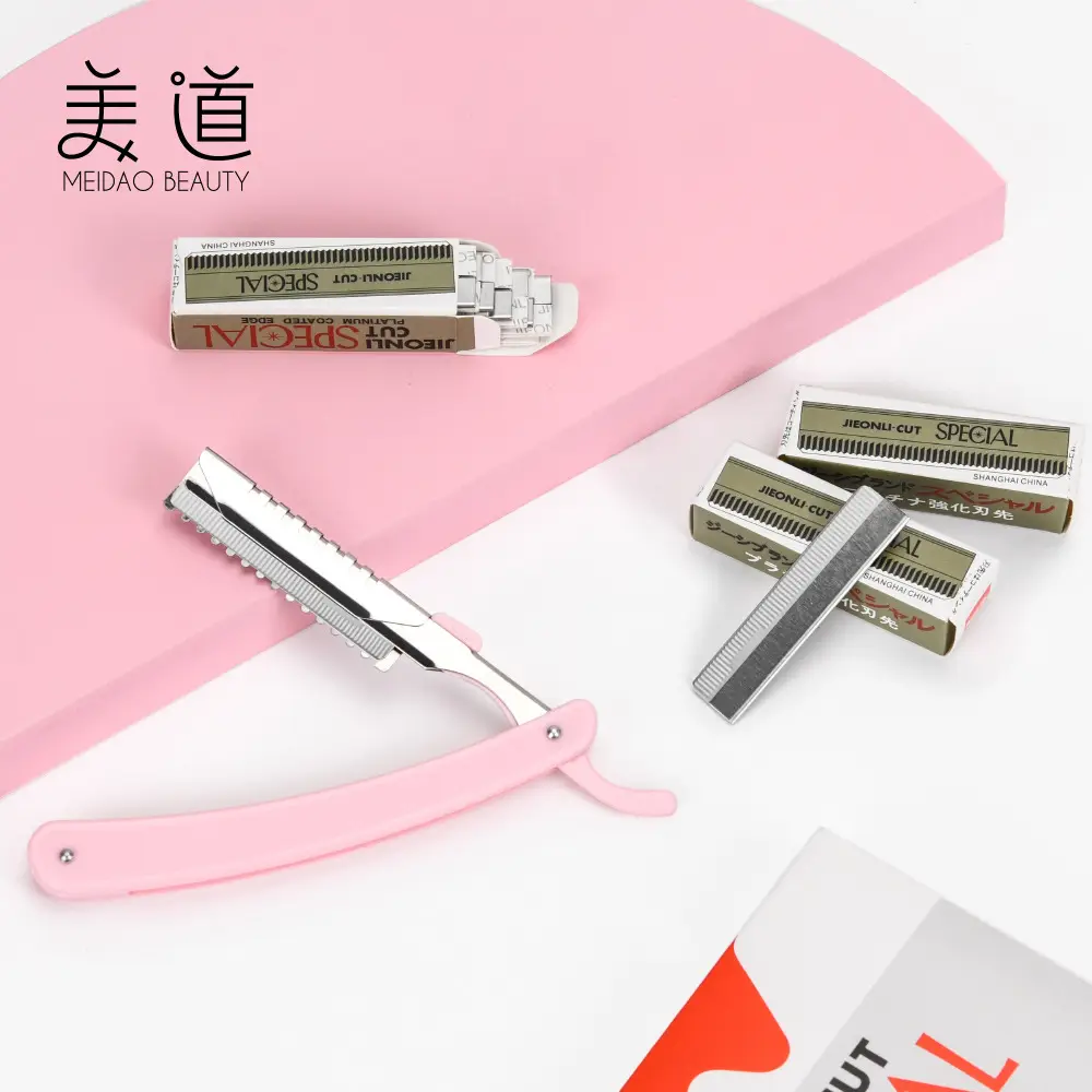 Folding Eyebrow Knife Blade Pack 10 Blades Boxed Shaving - Image 6