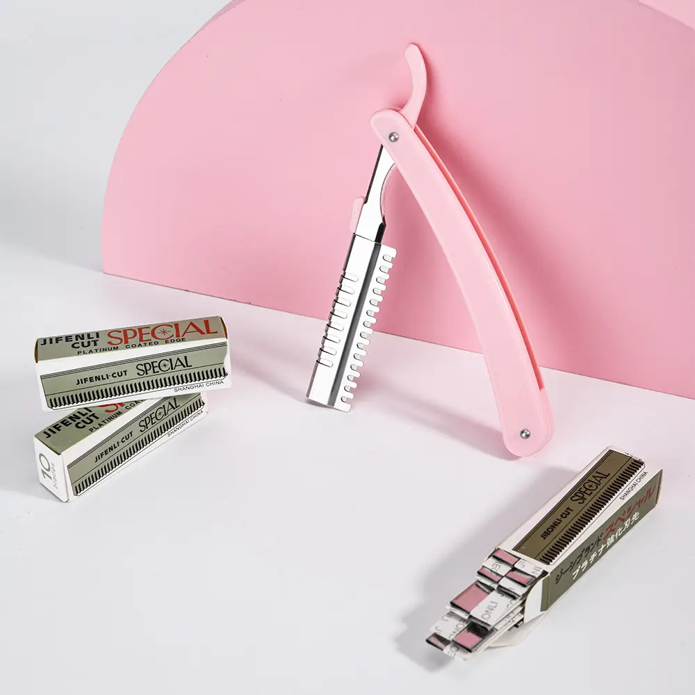 Folding Eyebrow Knife Blade Pack 10 Blades Boxed Shaving - Image 7