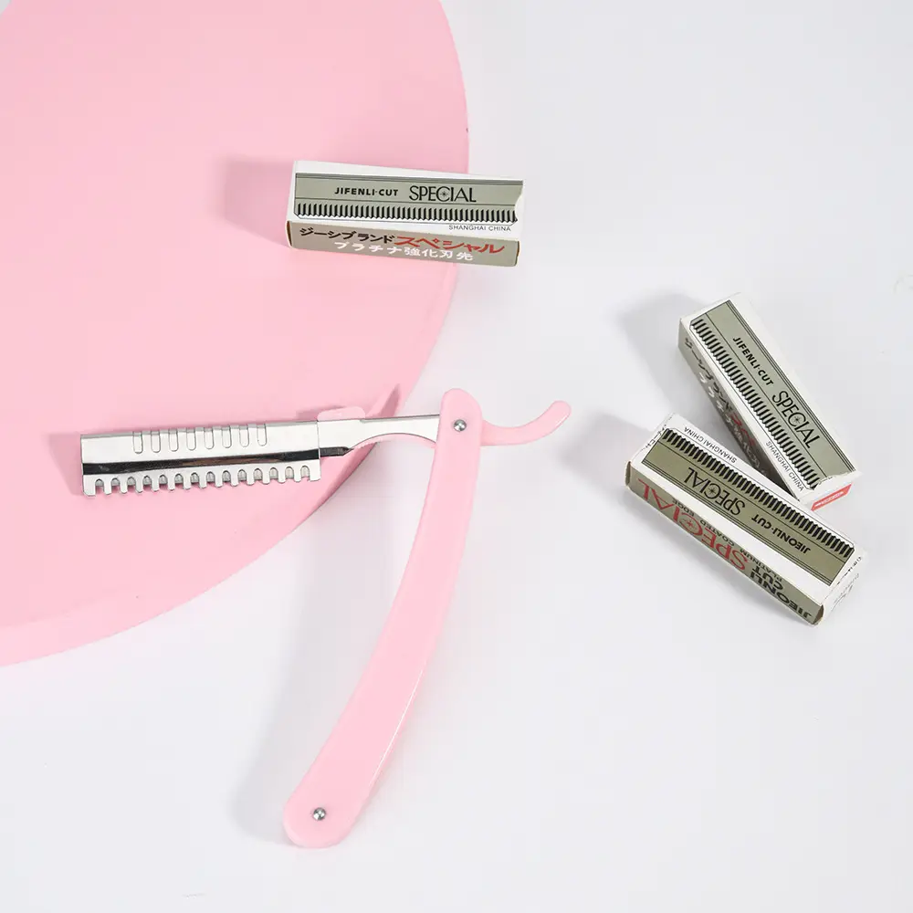 Folding Eyebrow Knife Blade Pack 10 Blades Boxed Shaving - Image 9