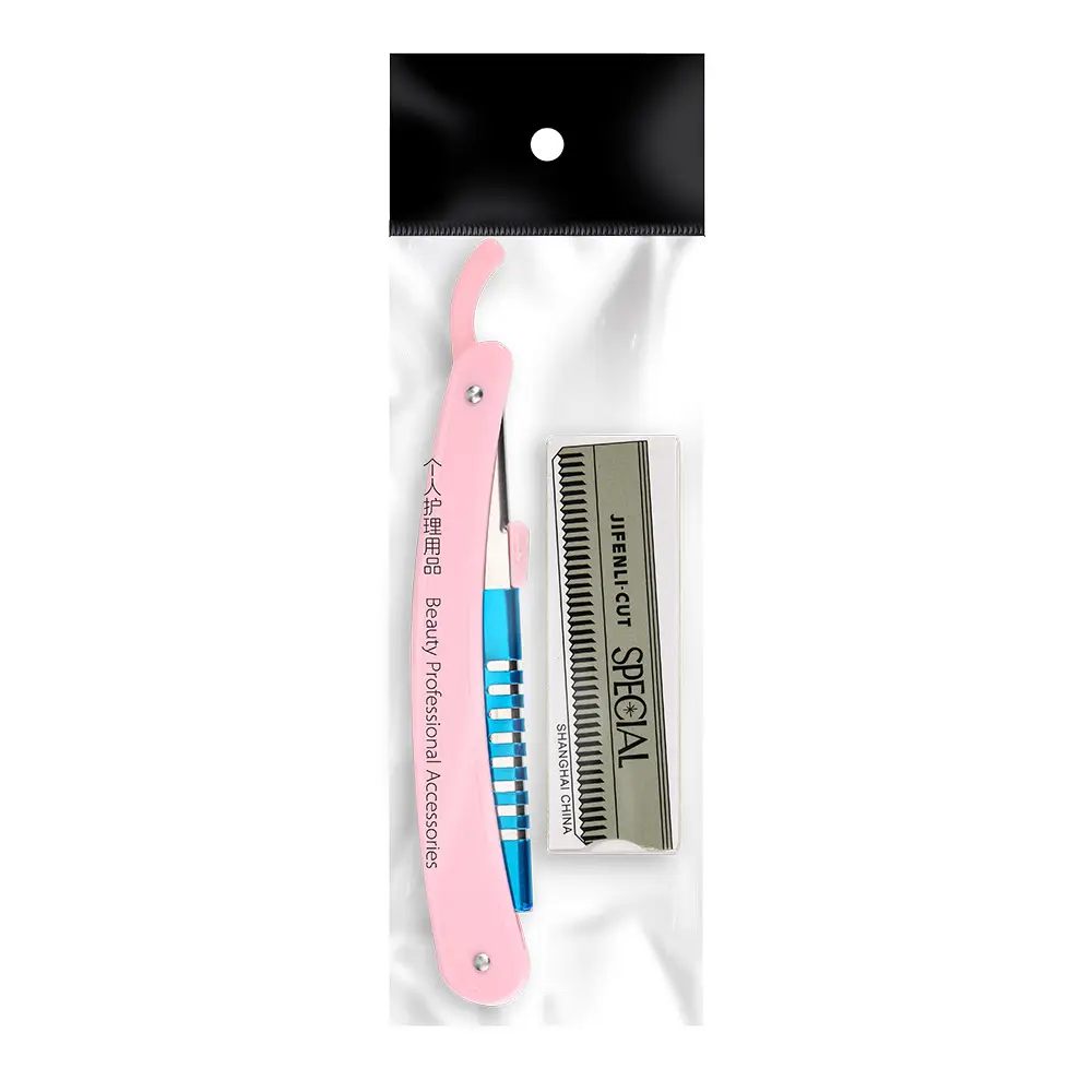 Folding Eyebrow Knife Blade Pack 10 Blades Boxed Shaving - Image 4