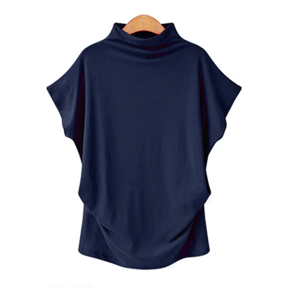 Women's Green High Collar T-Shirt Large - Image 11