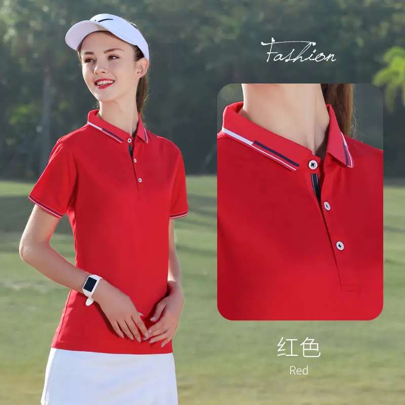 Purple Polo Short Sleeve Lapel T-Shirt - Image 2
