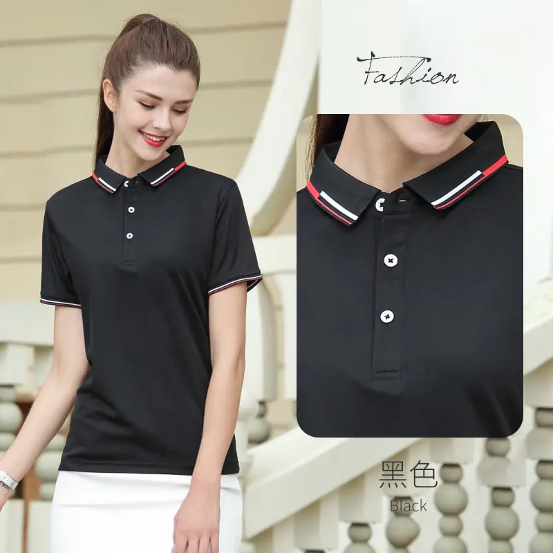 Purple Polo Short Sleeve Lapel T-Shirt - Image 4