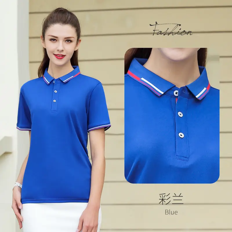 Purple Polo Short Sleeve Lapel T-Shirt - Image 6