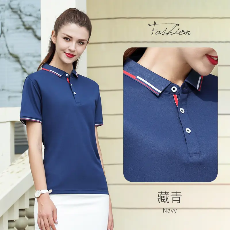 Purple Polo Short Sleeve Lapel T-Shirt - Image 7