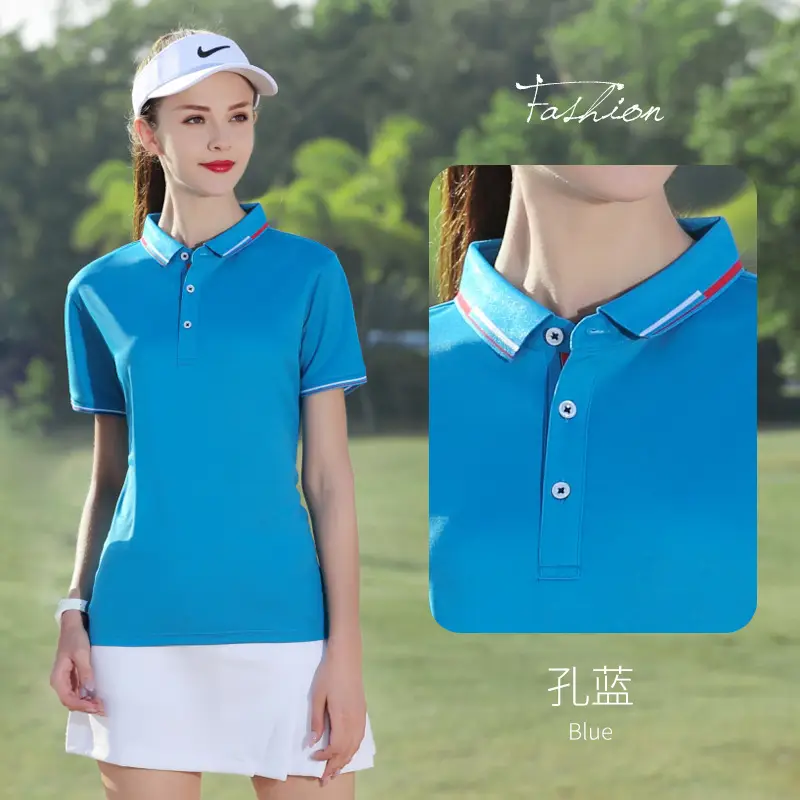 Purple Polo Short Sleeve Lapel T-Shirt - Image 8