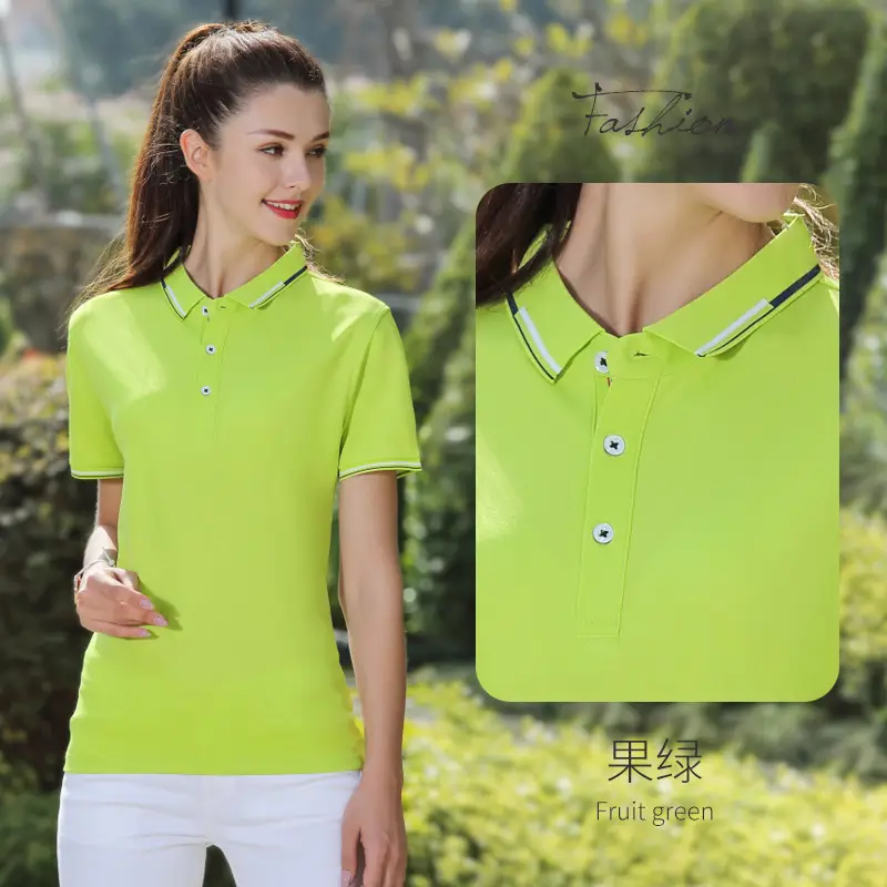 Purple Polo Short Sleeve Lapel T-Shirt - Image 9