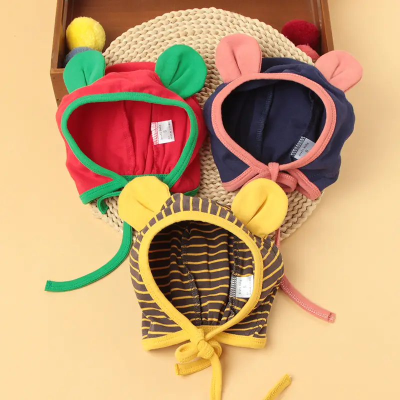 Cute Green Bear Ears Baby Hat for Kids - Image 15