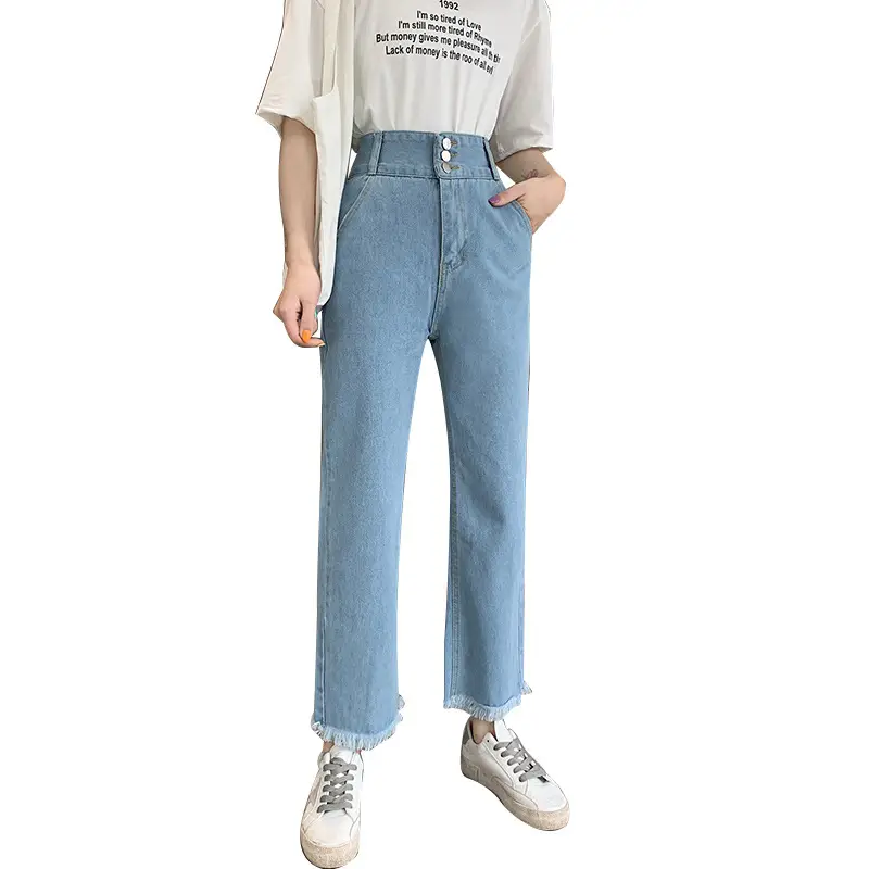 Women Jeans Wide Leg Spring Autumn Loose Fit - Image 7