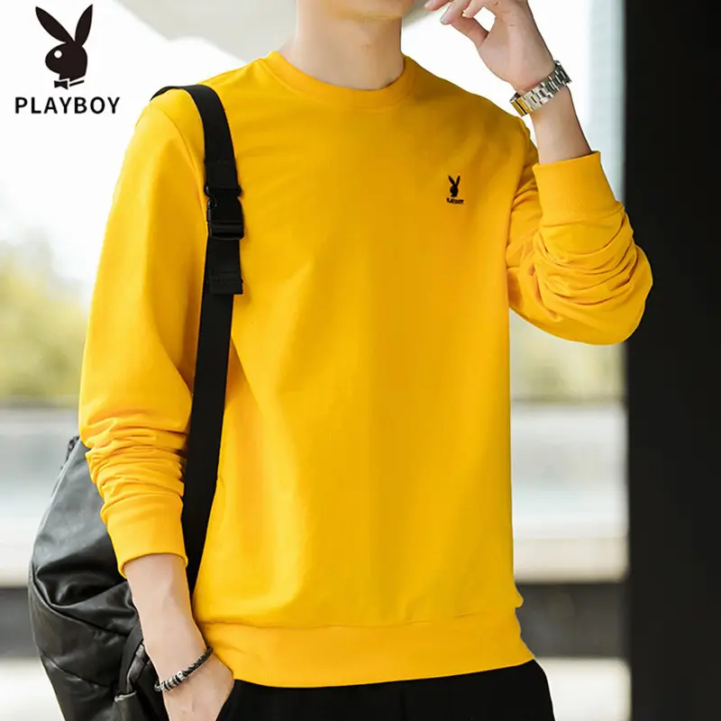 Men's White Slim Fit Sweatshirt with Logo - Image 7