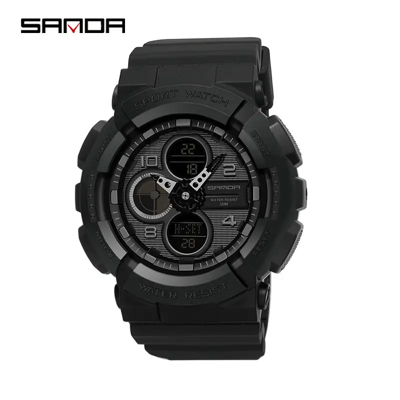 Sanda Sport Watch Pink Water Resistant Multifunctional